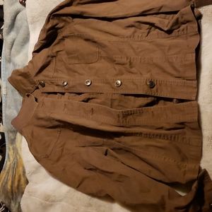 Brown button up jacket